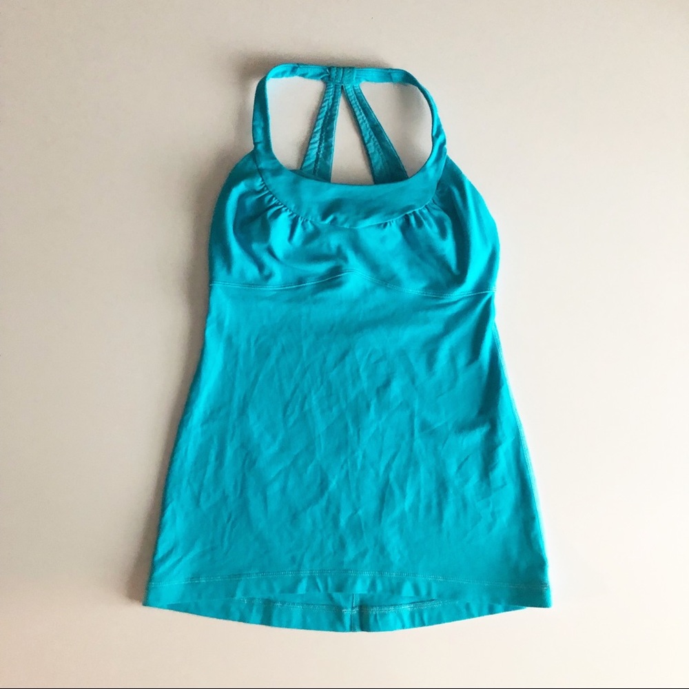 Lululemon light blue workout tank top - Picture 4 of 7